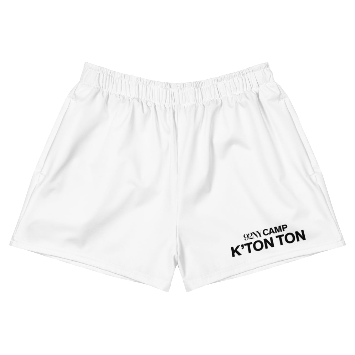 92nd St Fitted Athletic White Shorts K'Ton Ton Pack for Camp