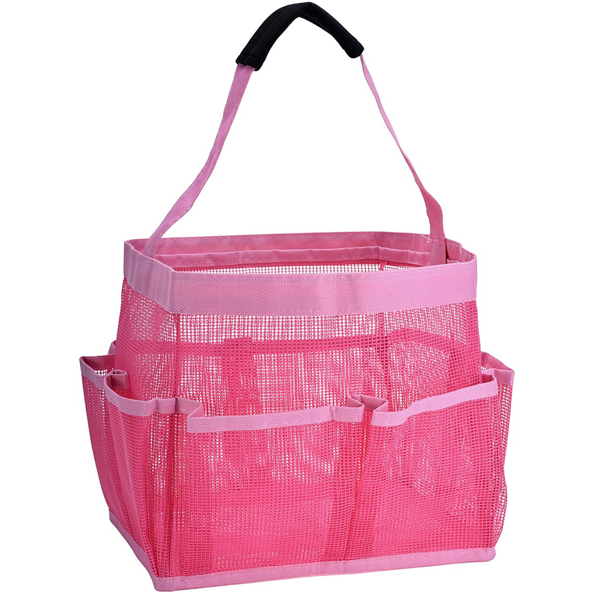 Yescom Portable Mesh Shower Caddy Tote 8 Pockets Bathroom Carry Bag Pink/Black  Opt, 1 - Fry's Food Stores