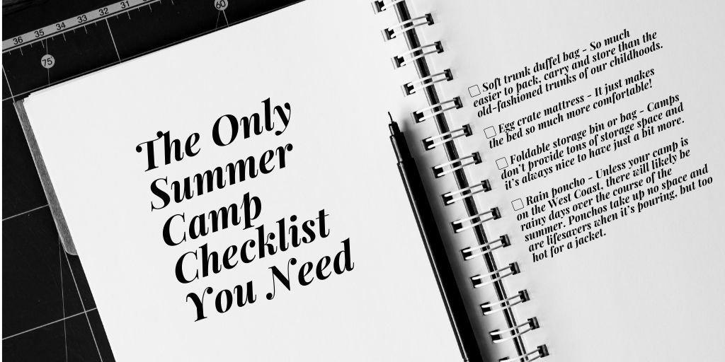 The Only Summer Camp Checklist You Need