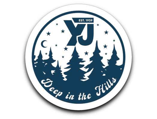 Yjh Sticker Camp YJ Decal Stickers - Deep In The Hills – Pack for Camp