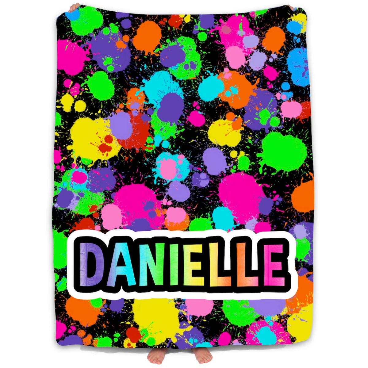Personalized Blanket Splatter Pack For Camp Personalized blanket splatter pack for camp
