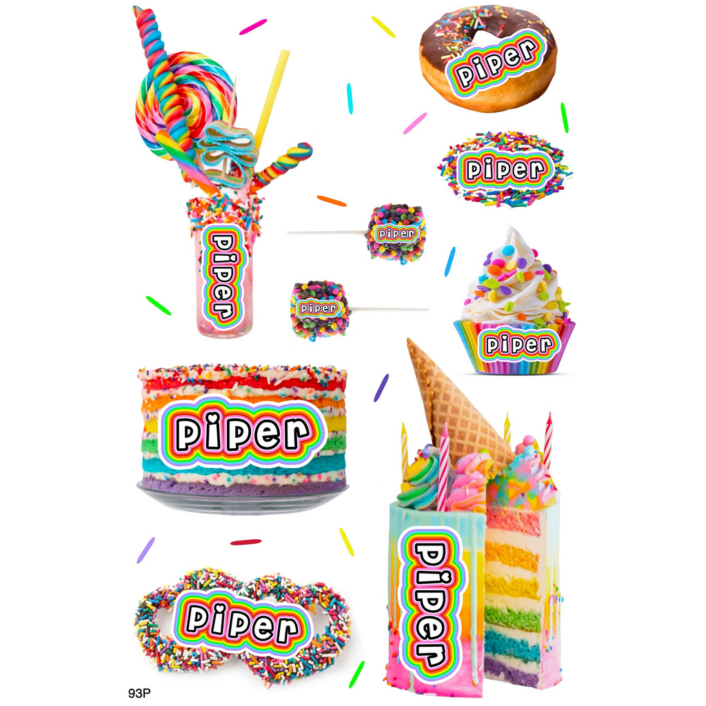 Sprinkle Container Sticker Stickers – Pack for Camp