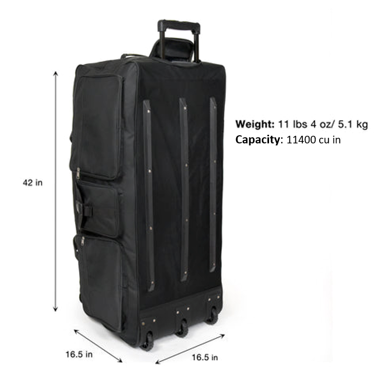 Oversized Rolling Soft Trunk Duffel Bag Extra Large 42