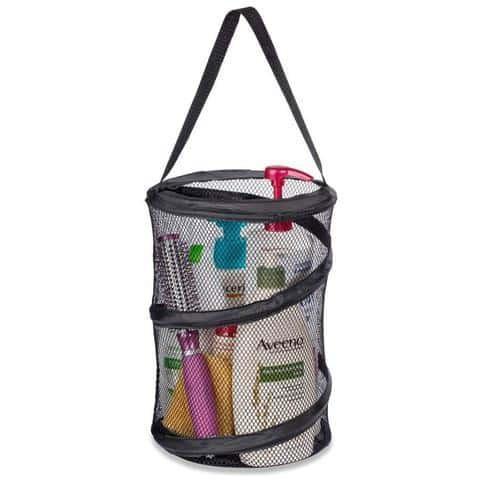 Popup Shower Caddy Tote 8" x 12" black